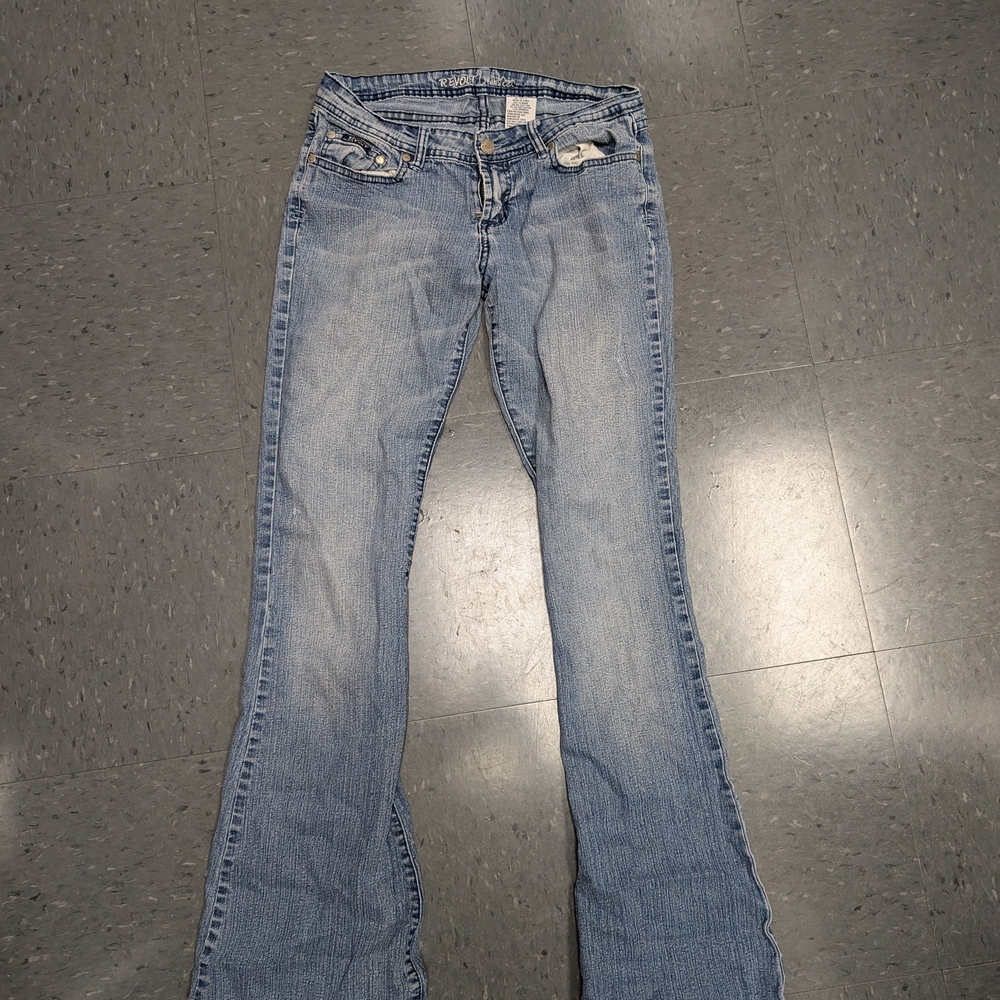 Revolt Jeans Light Denim Flare Pants